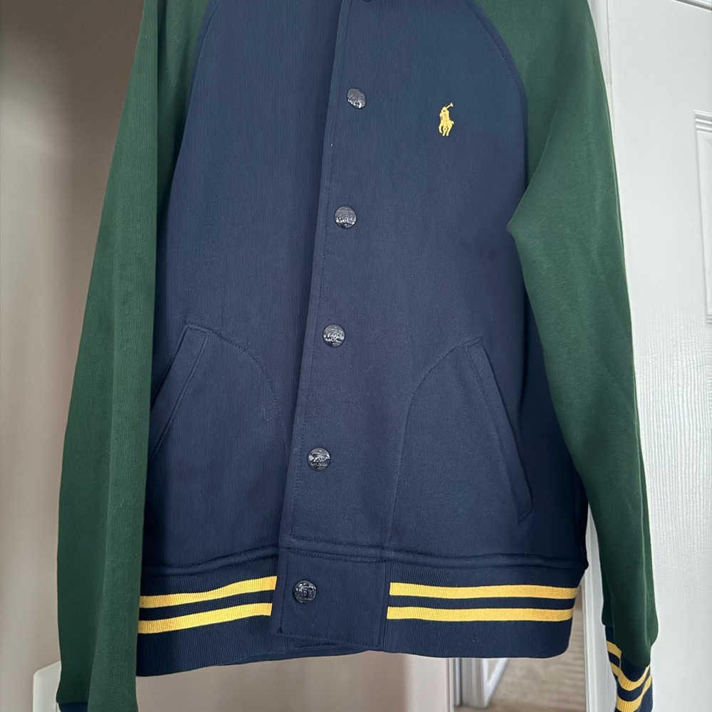 Ralph Lauren Polo Navy and Green Top